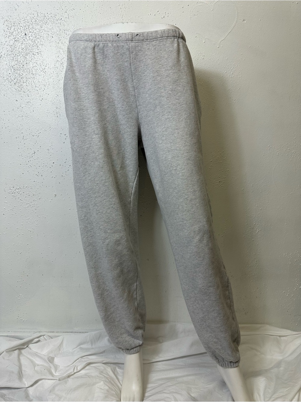 Brandy Melville Light Gray Fleece Joggers